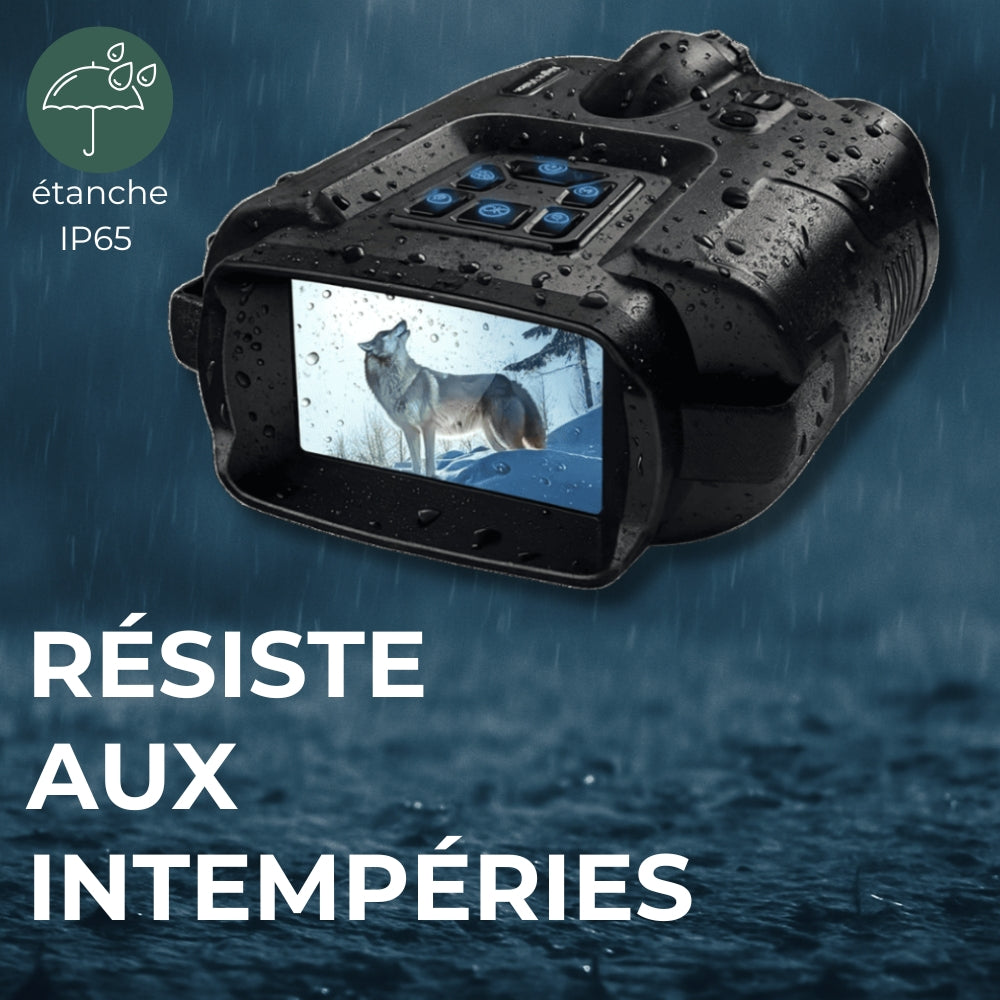 Jumelles vision nocturne 4K et batterie longue durée