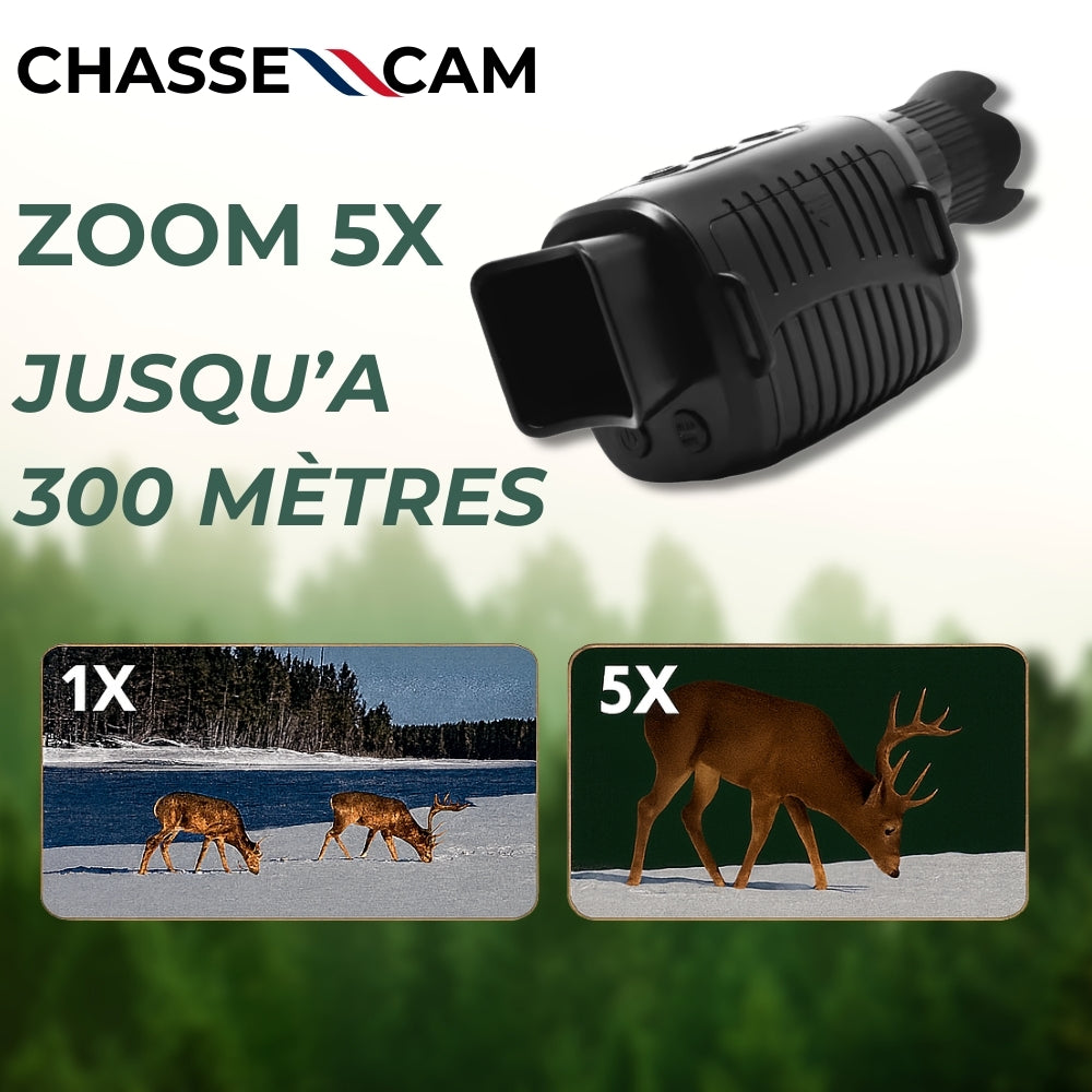 Monoculaire vision nocturne HD avec zoom 5X
