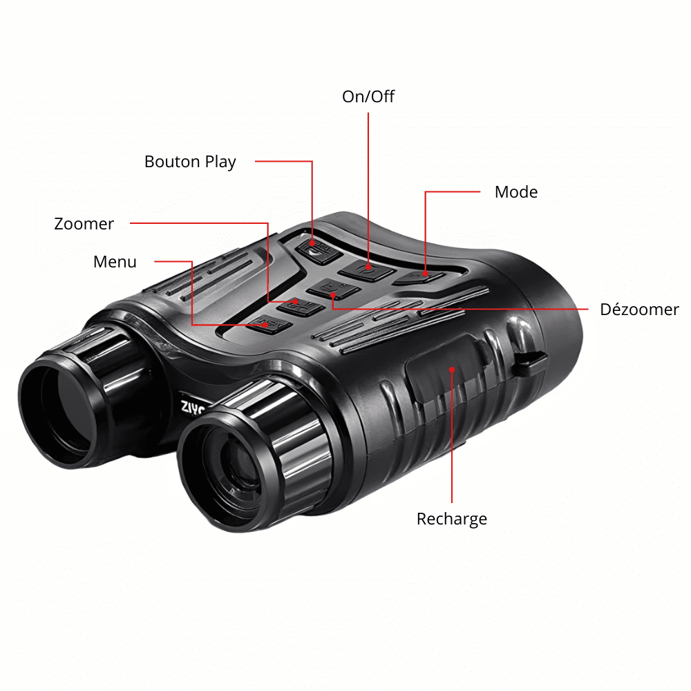 Jumelles vision nocturne 4K avec enregistrement