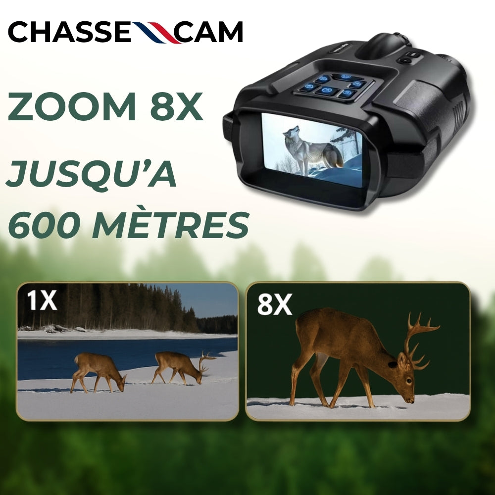 Jumelles vision nocturne 4K avec enregistrement