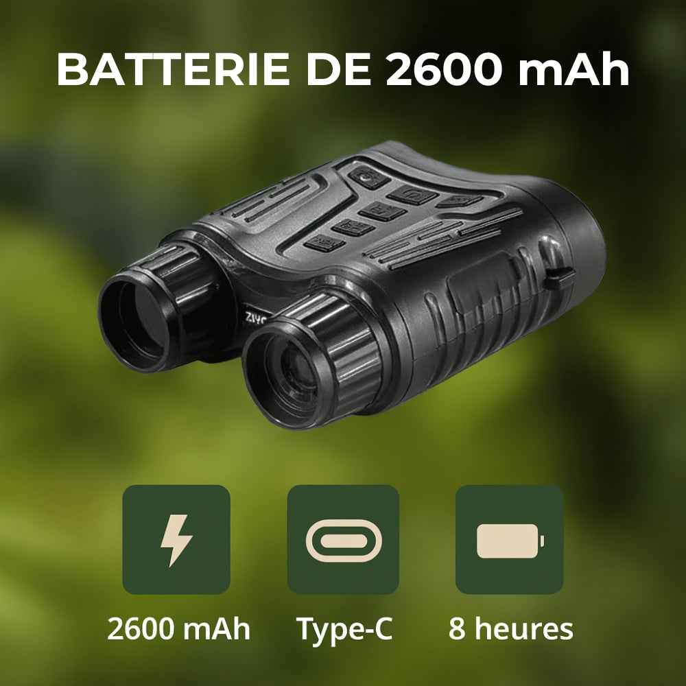Jumelles vision nocturne 4K avec enregistrement