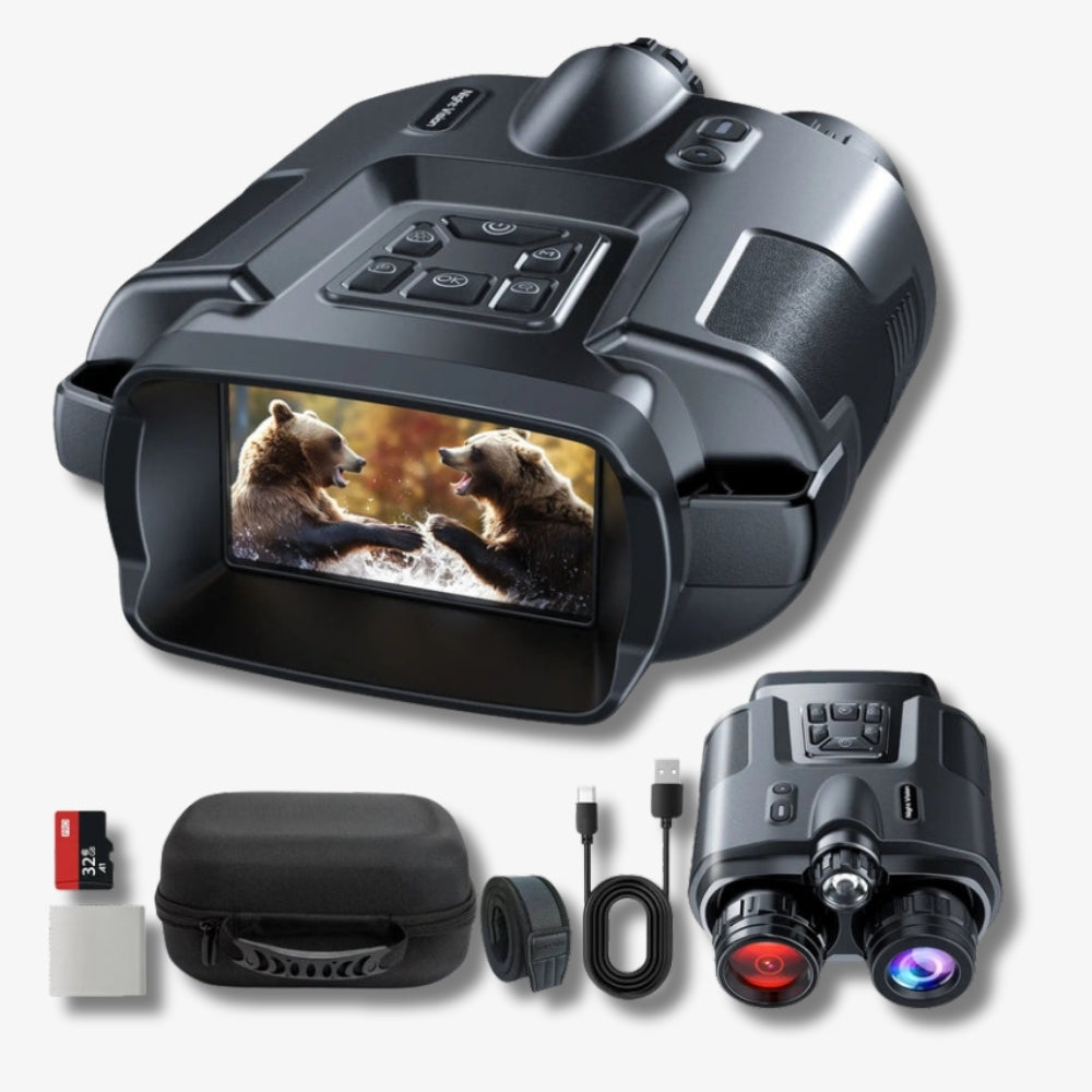 Jumelles vision nocturne 4K - Autonomie 20h