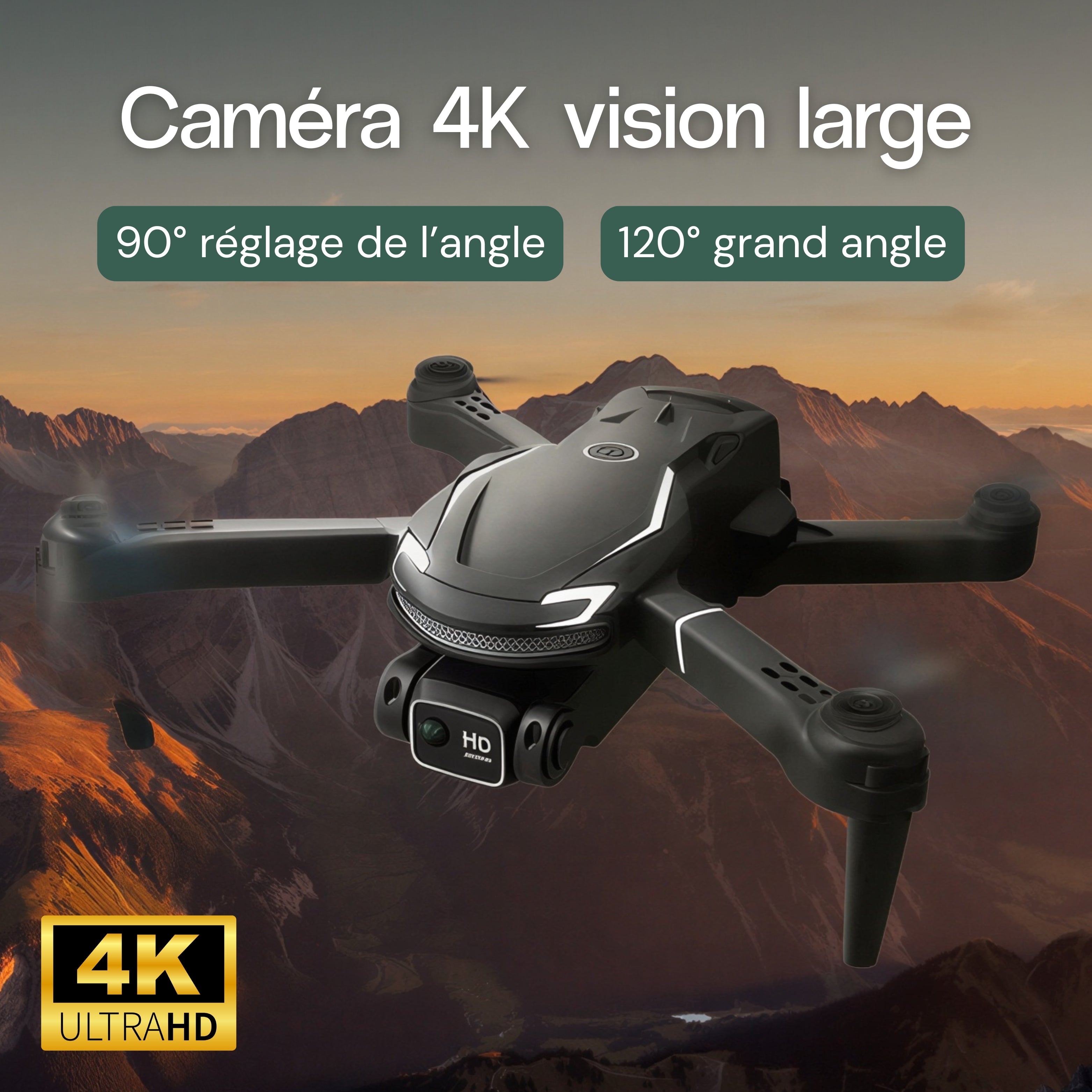 Drone vidéo 4k