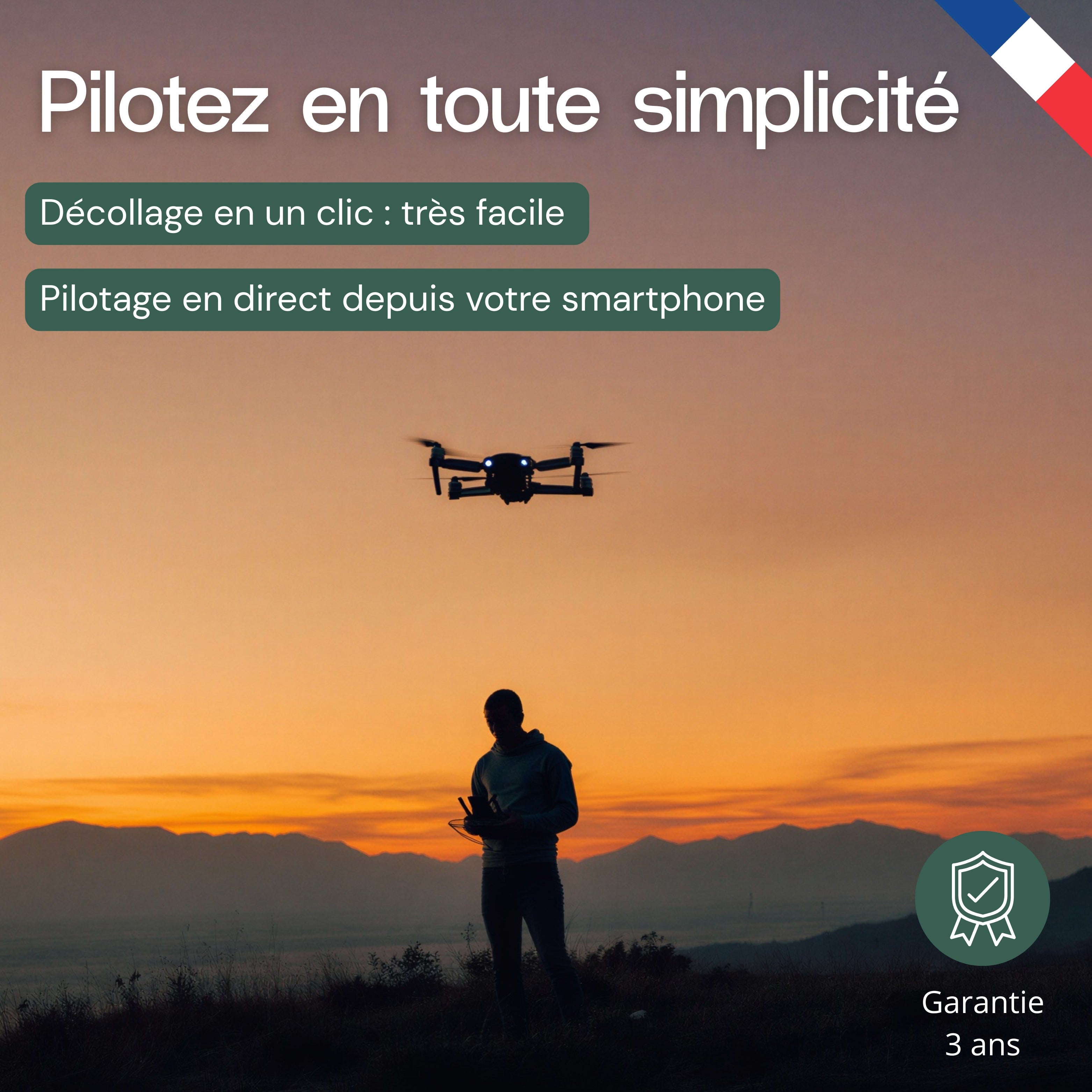 Drone vidéo full HD