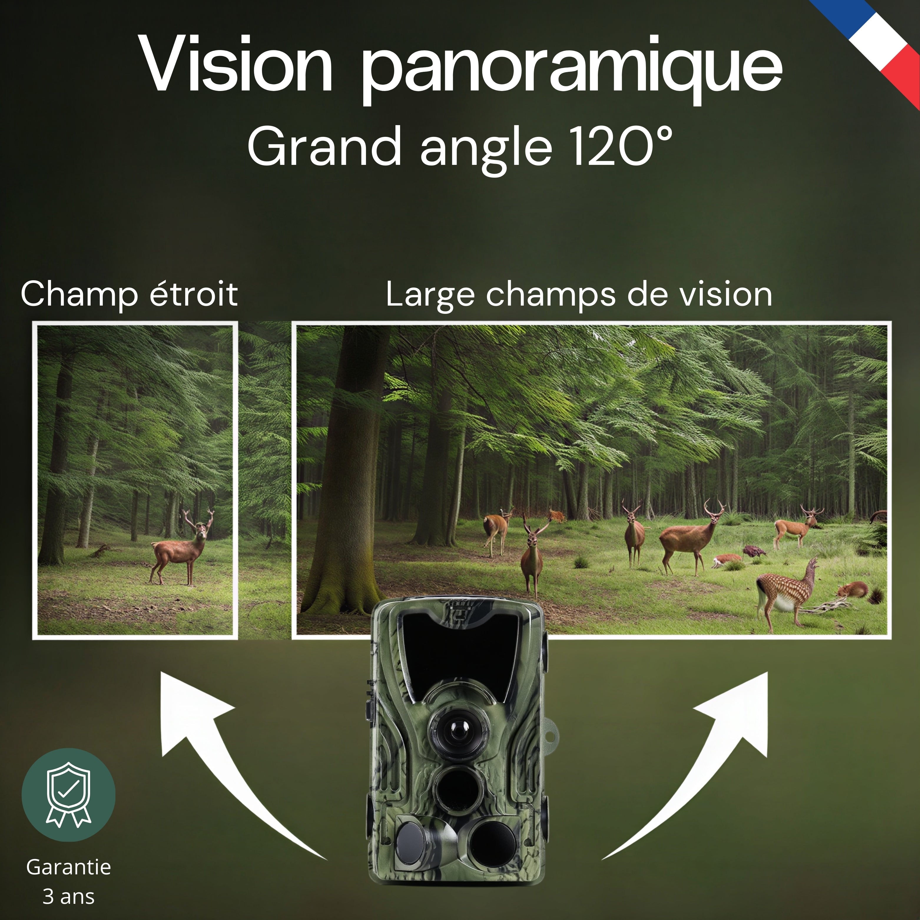 Caméra de chasse full HD avec écran