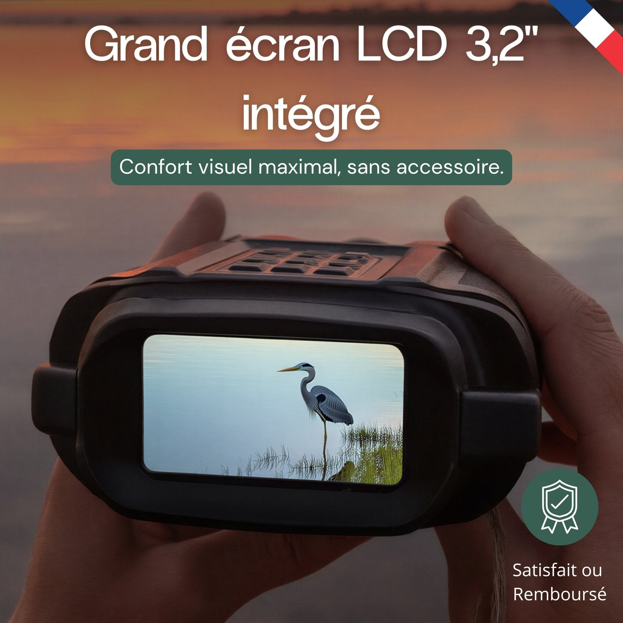 Jumelles vision nocturne 4K -Autonomie 8h