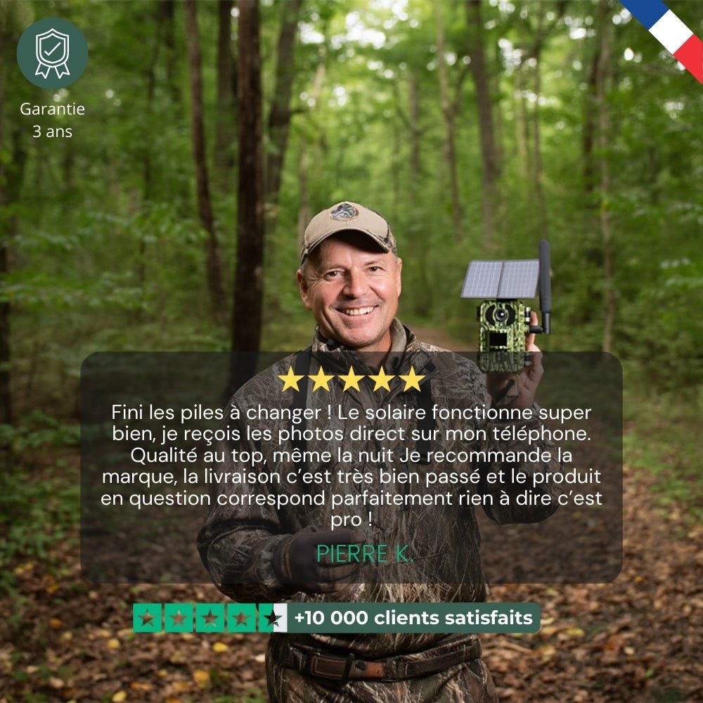 Caméra de chasse 4G solaire