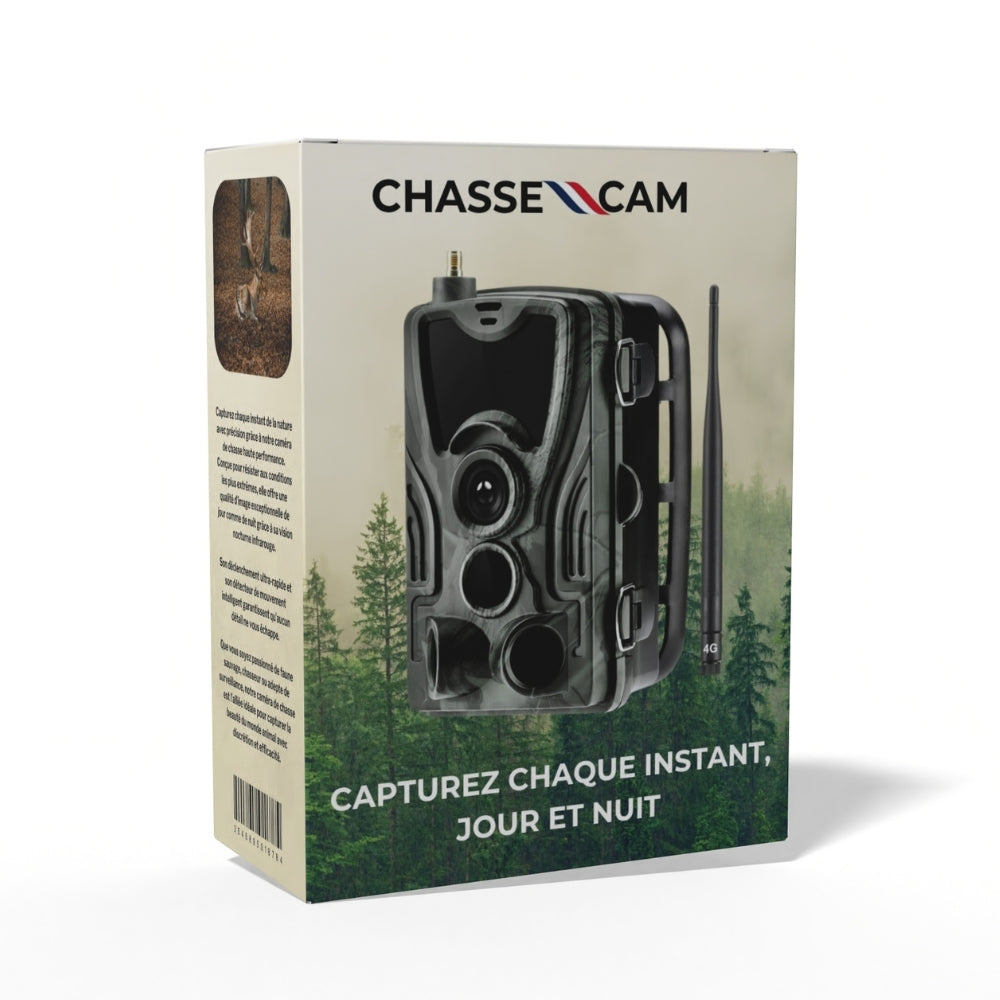 Caméra de chasse 4K avec écran 4G+