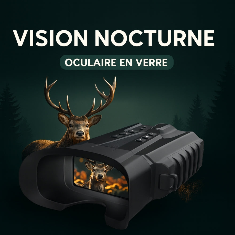 Jumelles vision nocturne HD avec Zoom 8X & Batterie longue durée