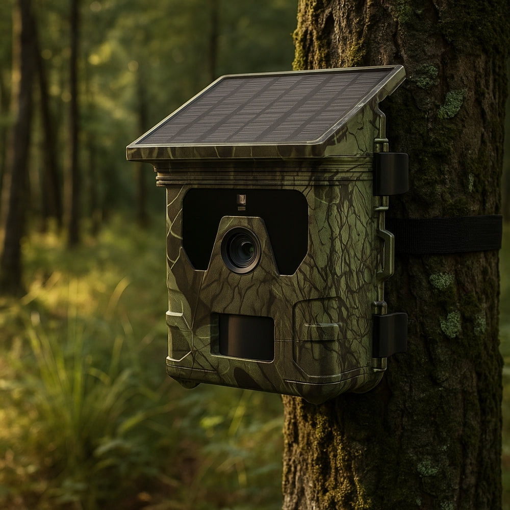 Caméra de chasse solaire avec écran