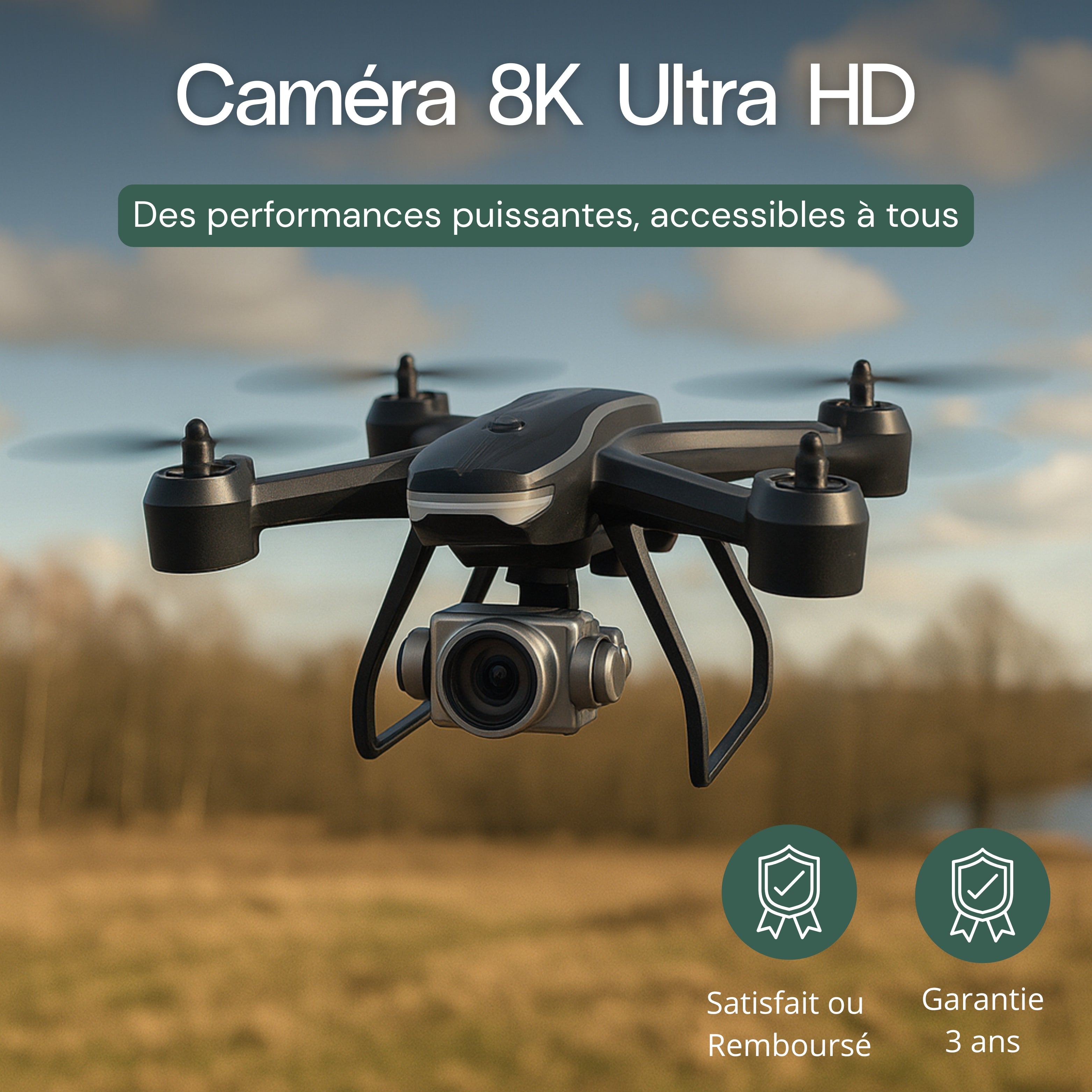 Drone vidéo 8K