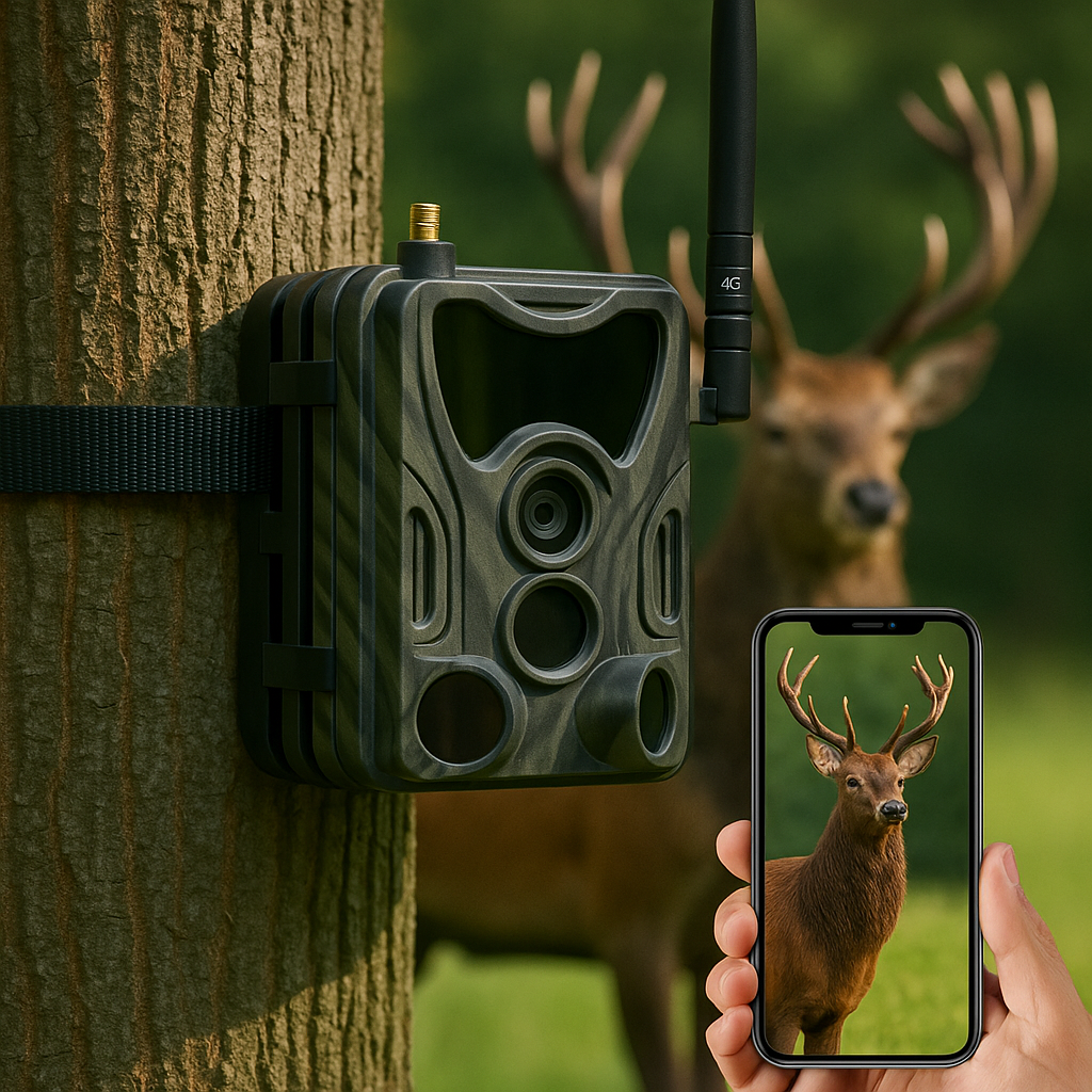 Caméra de chasse 4K avec écran 4G+